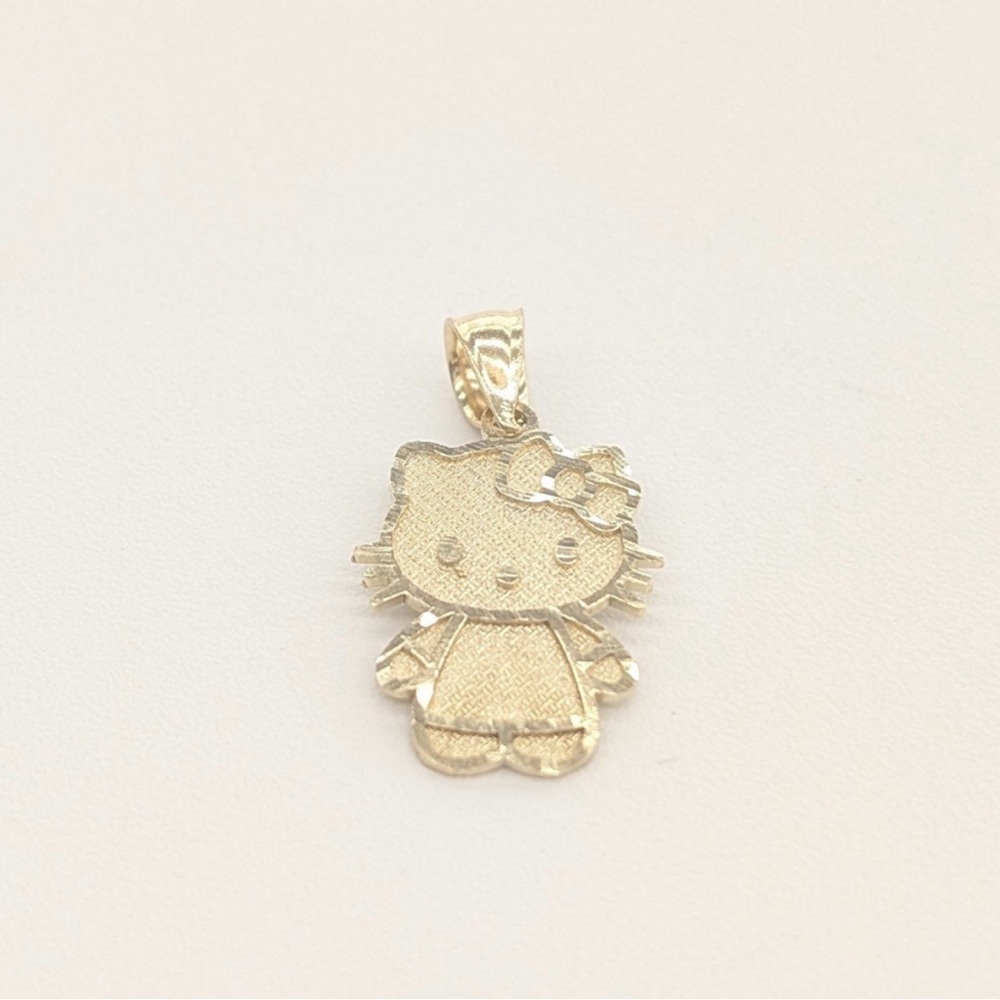10kt Real Gold Hello Kitty Pendant - Picture 11 of 11